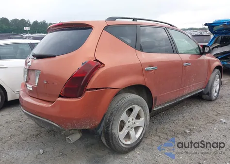 2003 Nissan Murano Sl из США, поврежденный, VIN JN8AZ08W53W234529